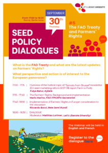 Seed policy dialogues brochure meeting with FAO