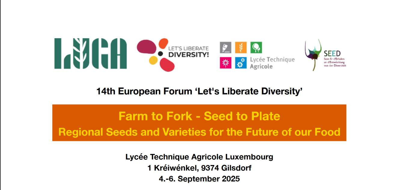 Bring your seeds to the LLD Forum!