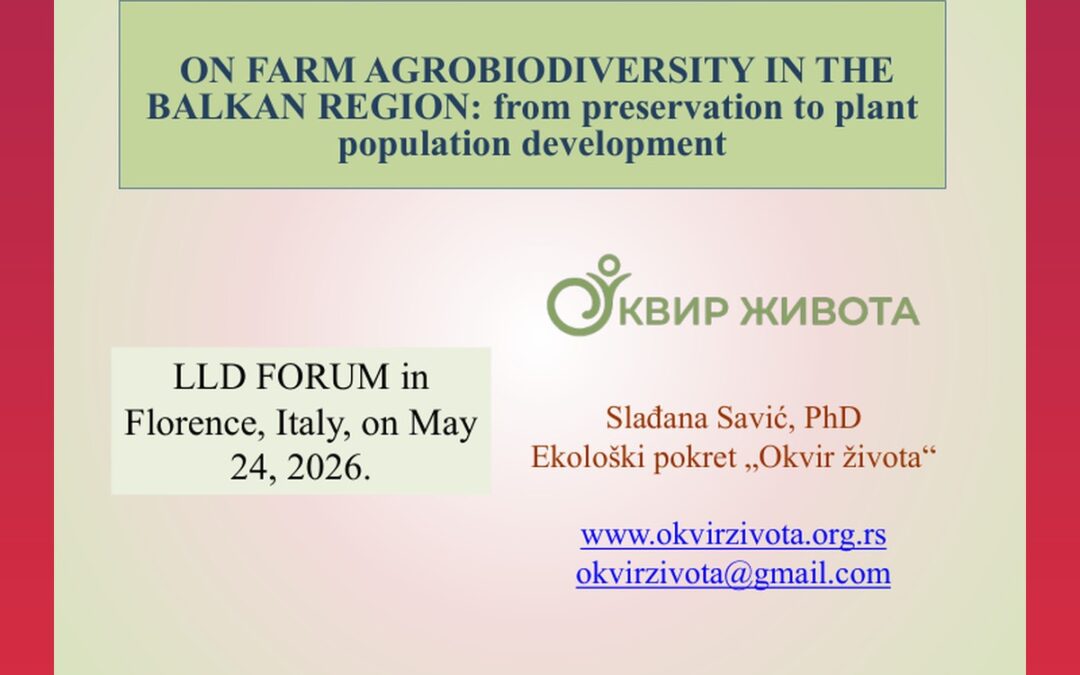 On-farm agrobiodiversity in the Balkan region: from preservation to plant population development
