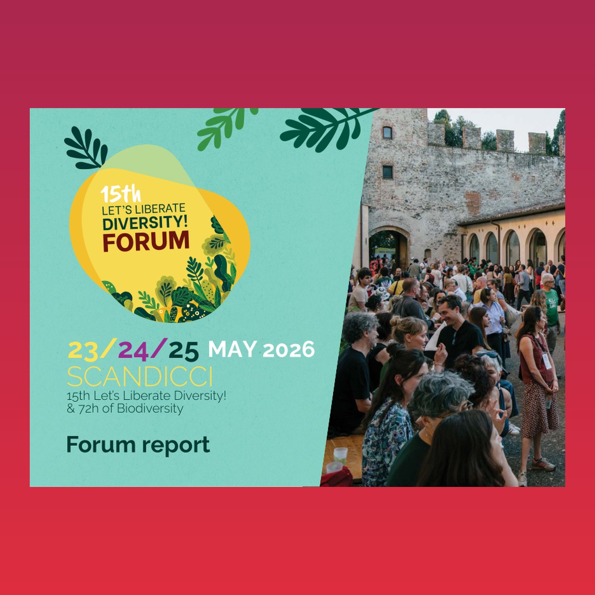 15th Let’s Liberate Diversity! Forum – Scandicci 2026 – Final report – cover